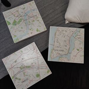 IKEA MAP WALL ART SET